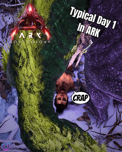 Typical Day 1 in Ark Survival Ascended 😅 Raptors, freezing, and chaos everywhere! Can I survive and build my first metal tool...