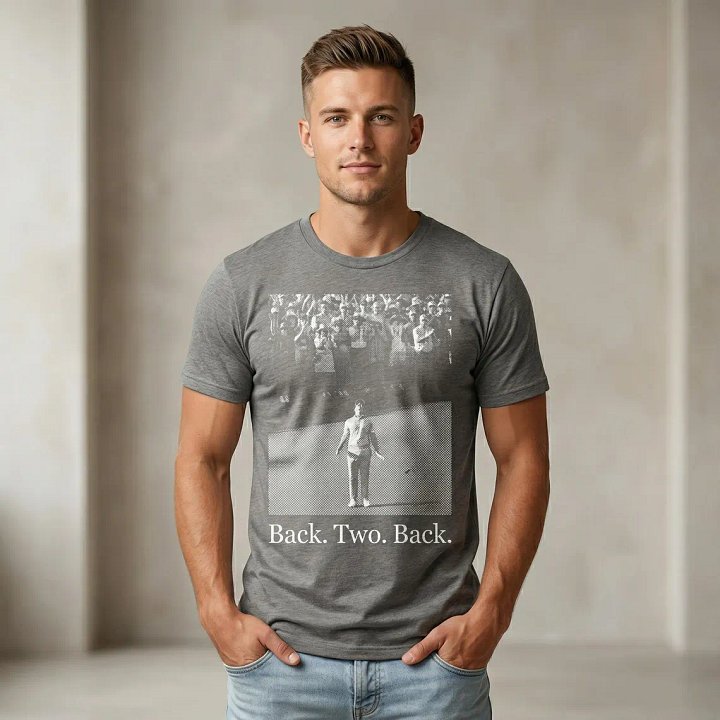 Rory McIlroy Back-to-Back Masters 2026 Champion T-Shirt – Official Tribute Golf Tee product image (2)