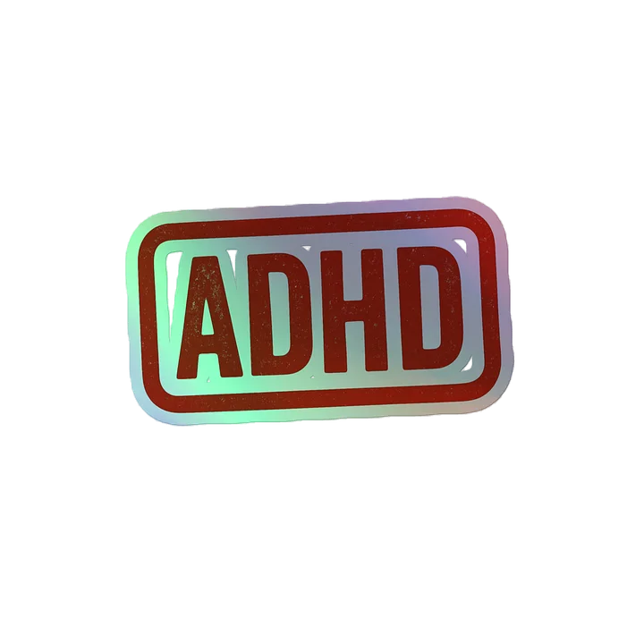 Bold ADHD Holographic Sticker Sheet product image (2)