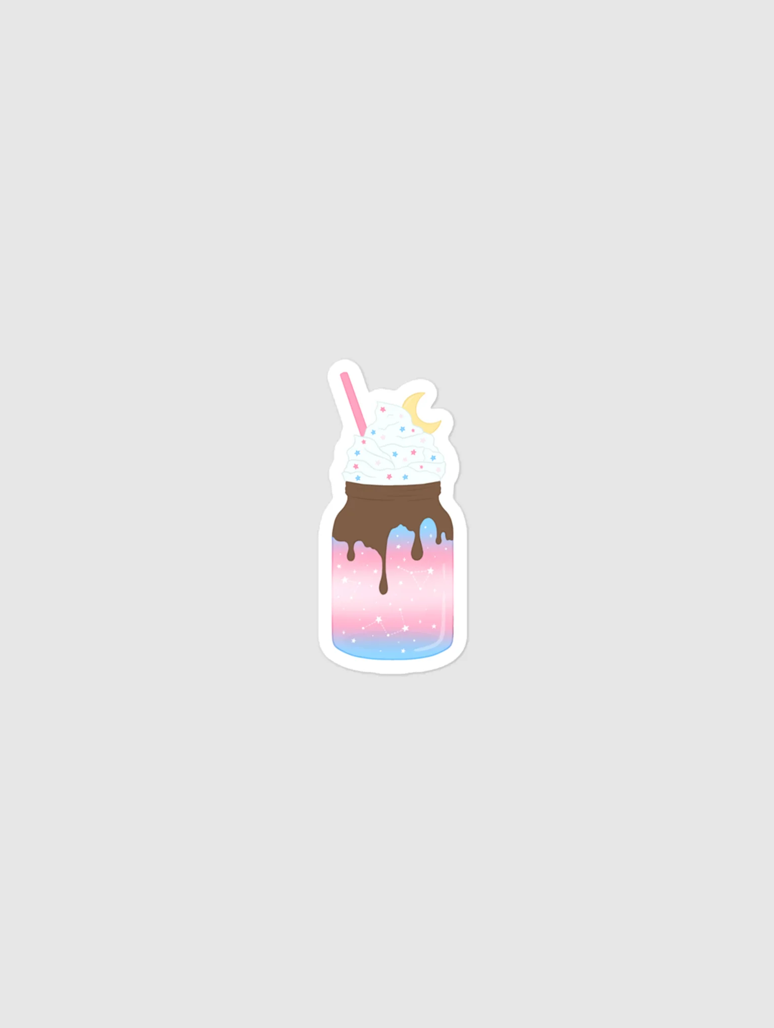 Trans Pride Milkshake Sticker product image (1)