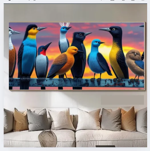 Birds On Wire Wall Art product image (3)