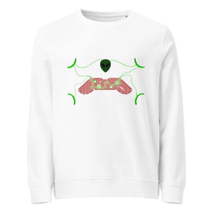 Neon Alien Controller Unisex Sweatshirt product image (1)