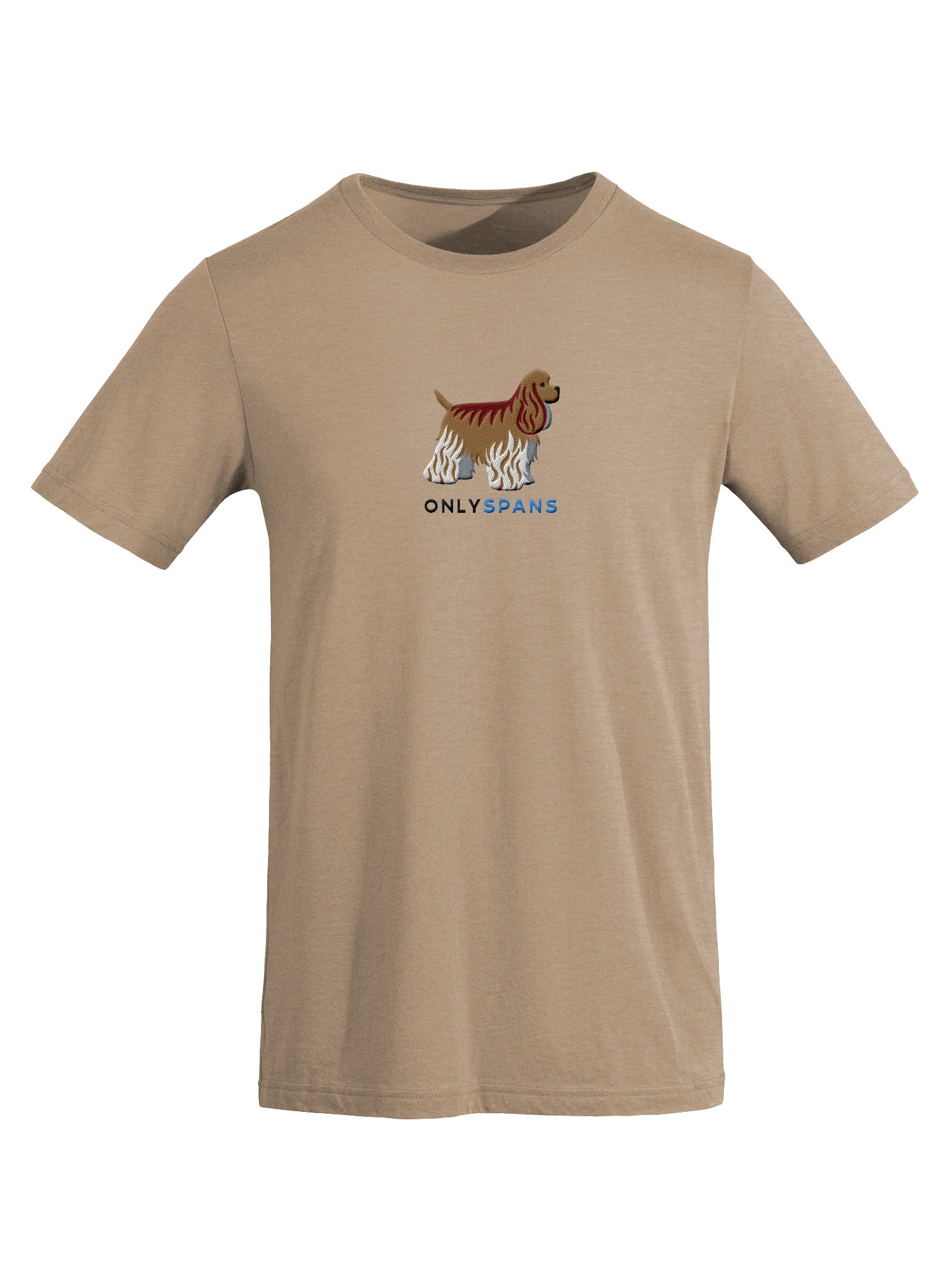 Only Spans T-Shirt(Embroidered) of an American Cocker Spaniel(Fawn) product image (68)