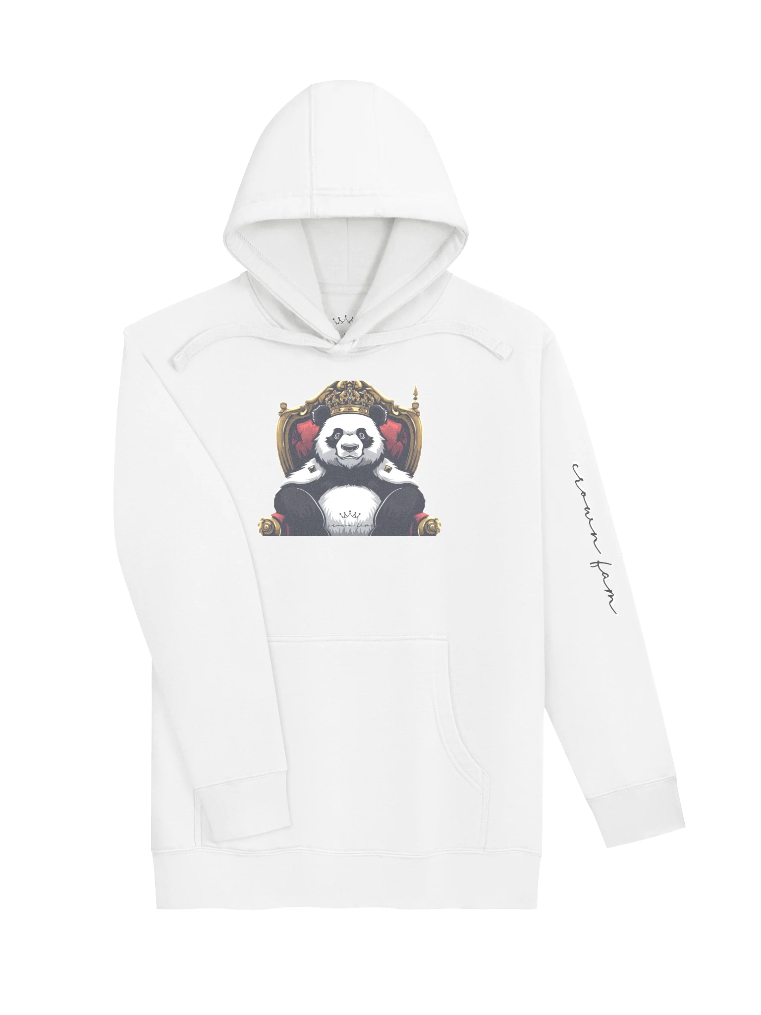 Crowned Royal Panda Unisex Hoodie(B/W Logo) product image (24)