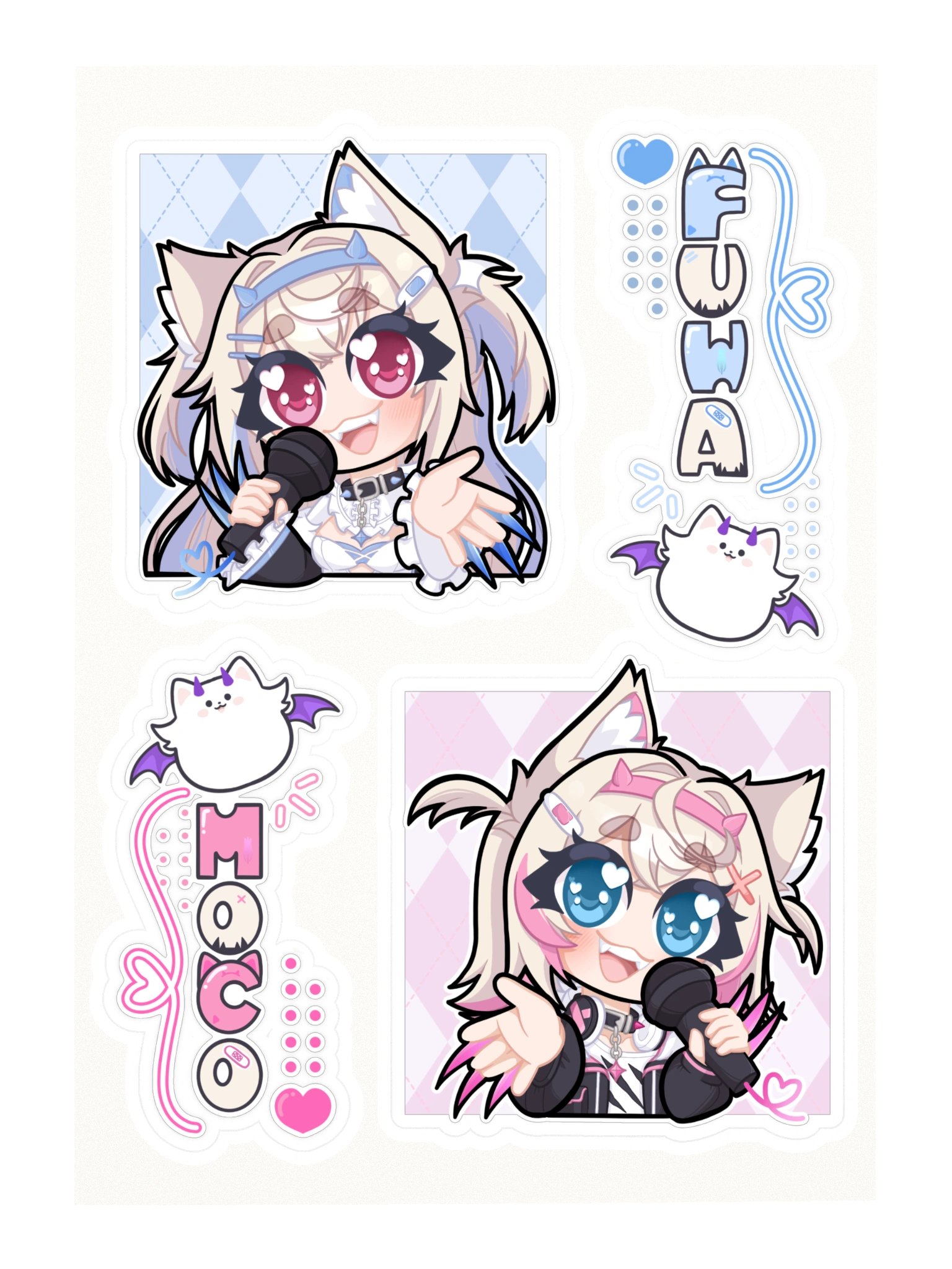 Fuwamoco Sticker Sheet! product image (3)