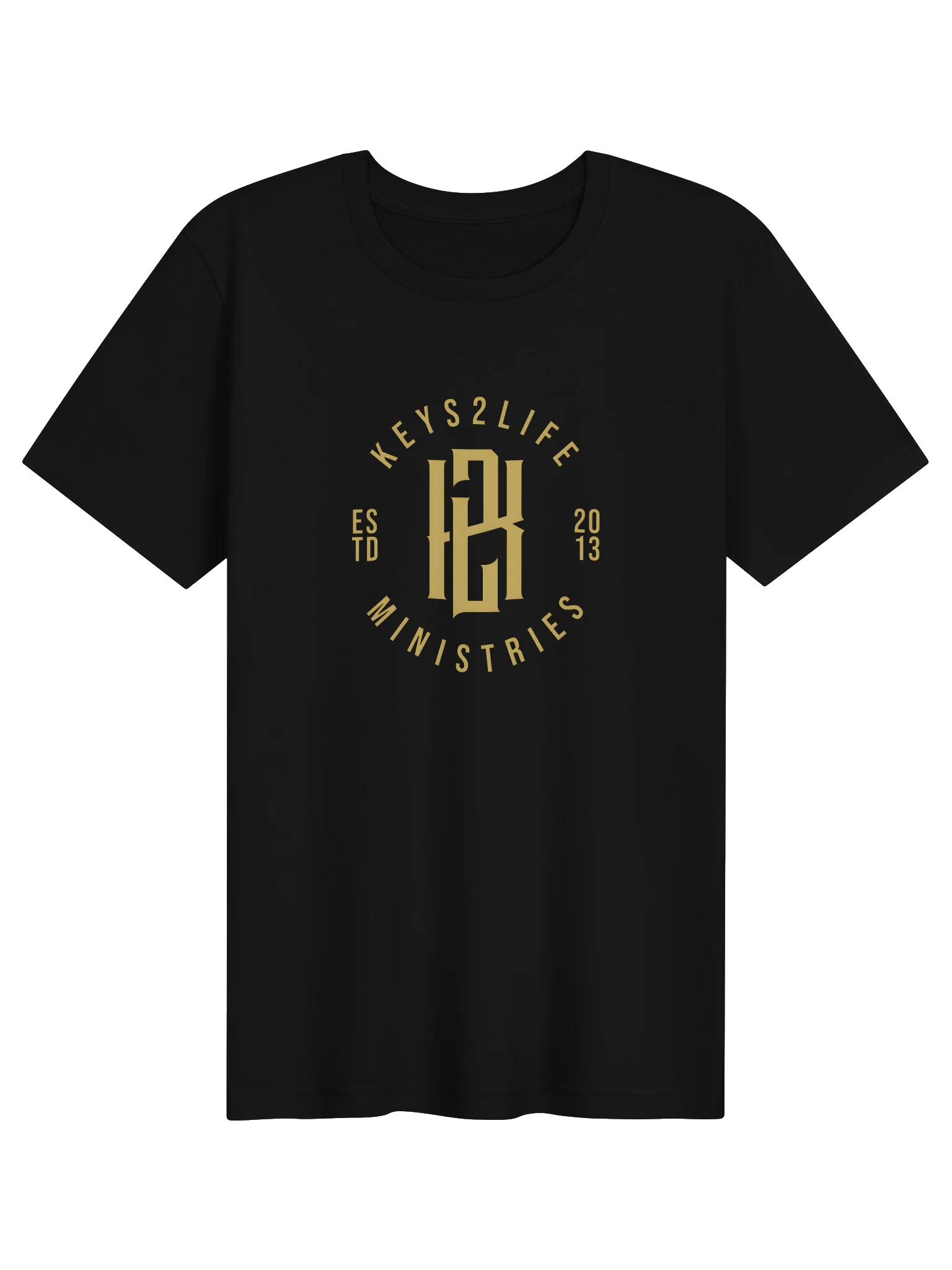 Keys2Life Ministries Gold Monogram Tee product image (3)