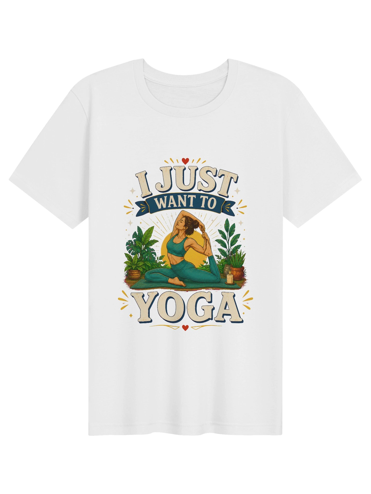 I Just Want To Yoga Tee product image (1)