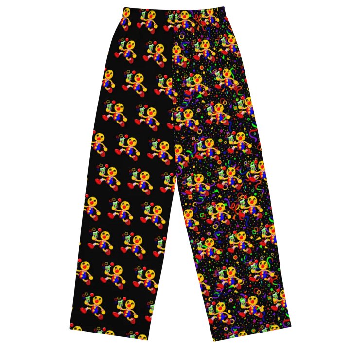 Split Black and Arcade Boyoyoing Unisex Wide-Leg Pants product image (2)