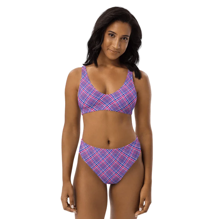 Lavender, Magenta, and Blue Plaid Bikini product image (1)