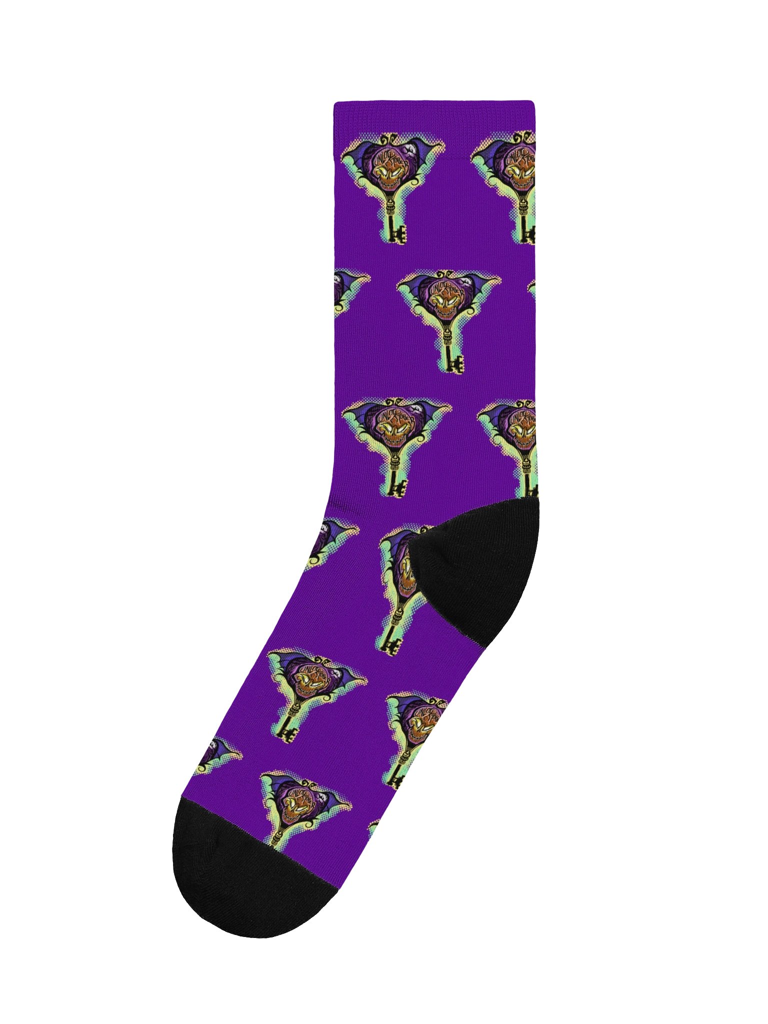 Unlocktober Skeleton Key Crew Socks product image (1)