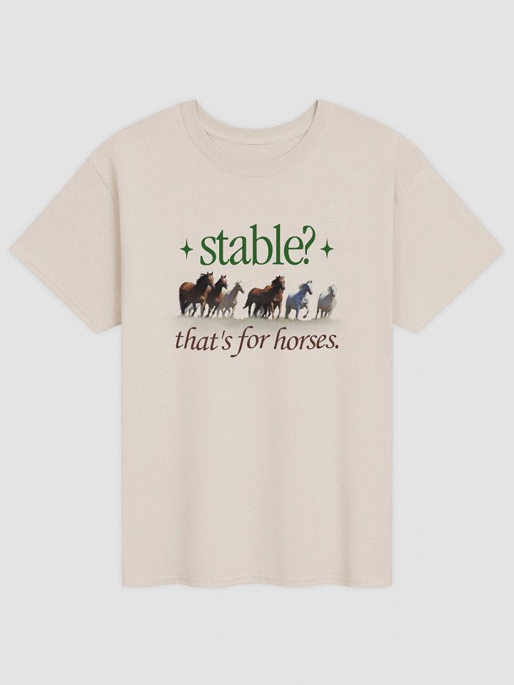 Stable? That's for horses T-shirt product image (5)