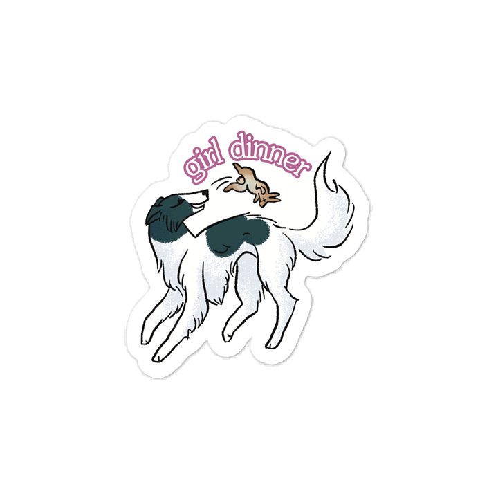 Girl Dinner Sticker - Spotted Black product image (1)
