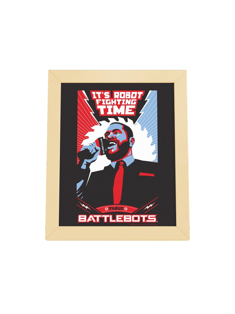 It's Robot Fighting Time! - Framed Poster product image (4)