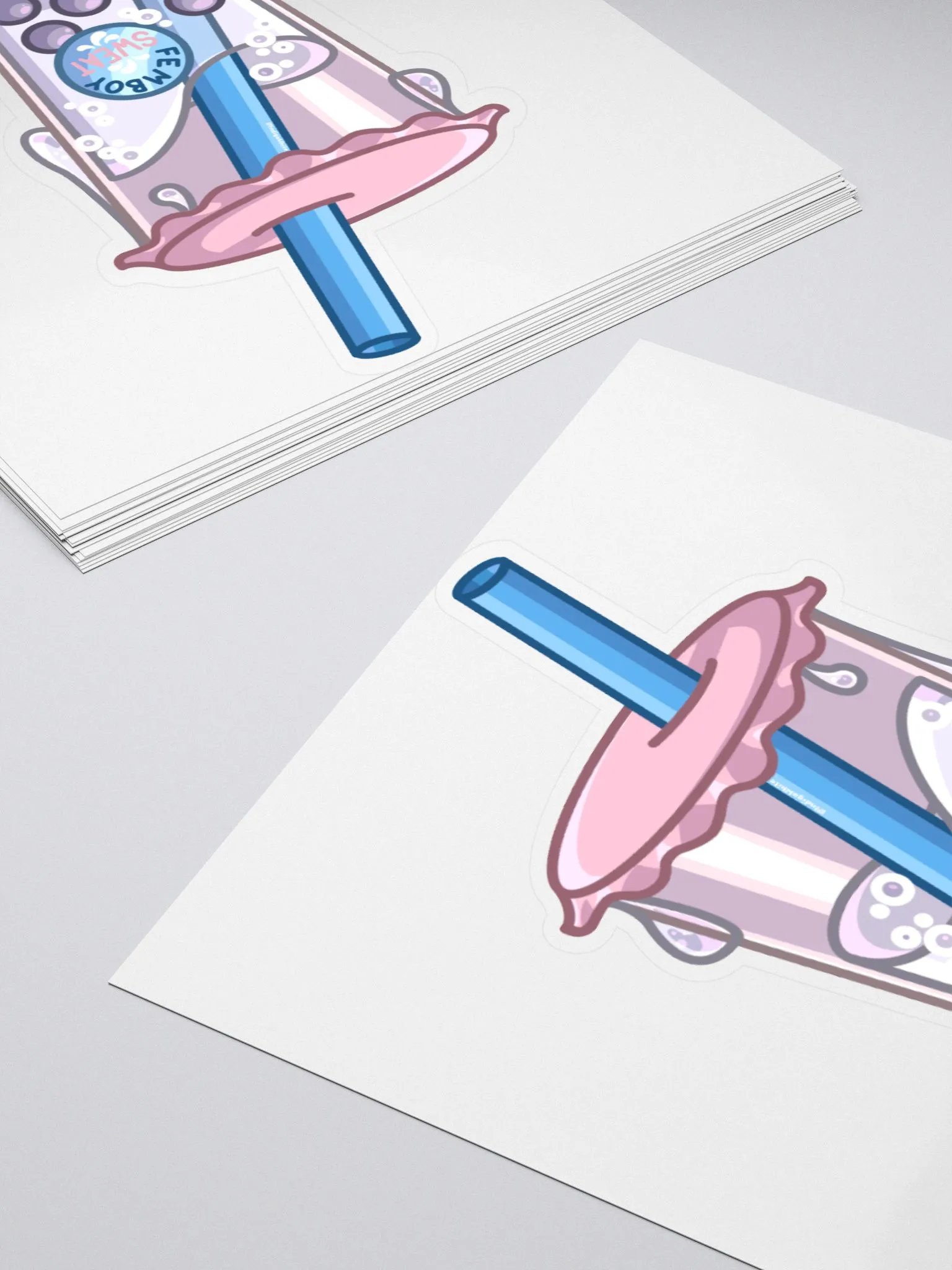 Femboy Sweat Boba Sticker product image (11)
