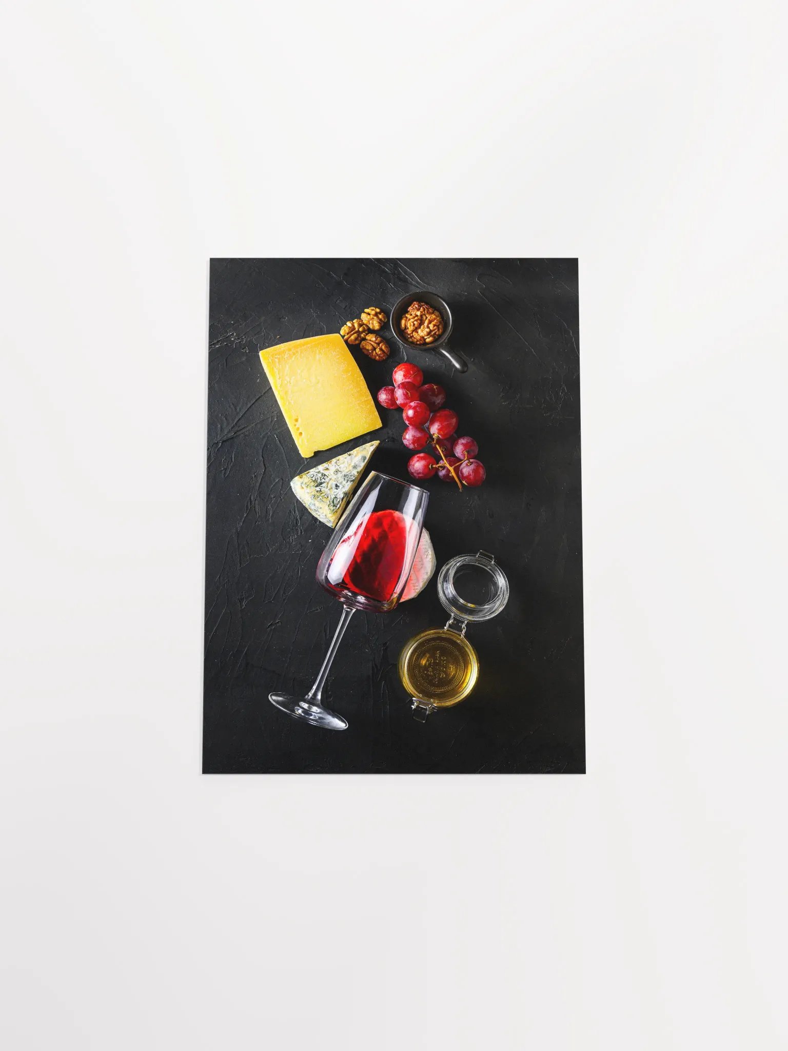 Red wine and cheese (Italian, Spanish cuisine) — Food kitchen poster/blackboard, kitchen wall art, aesthetic poster, minimalist poster product image (22)