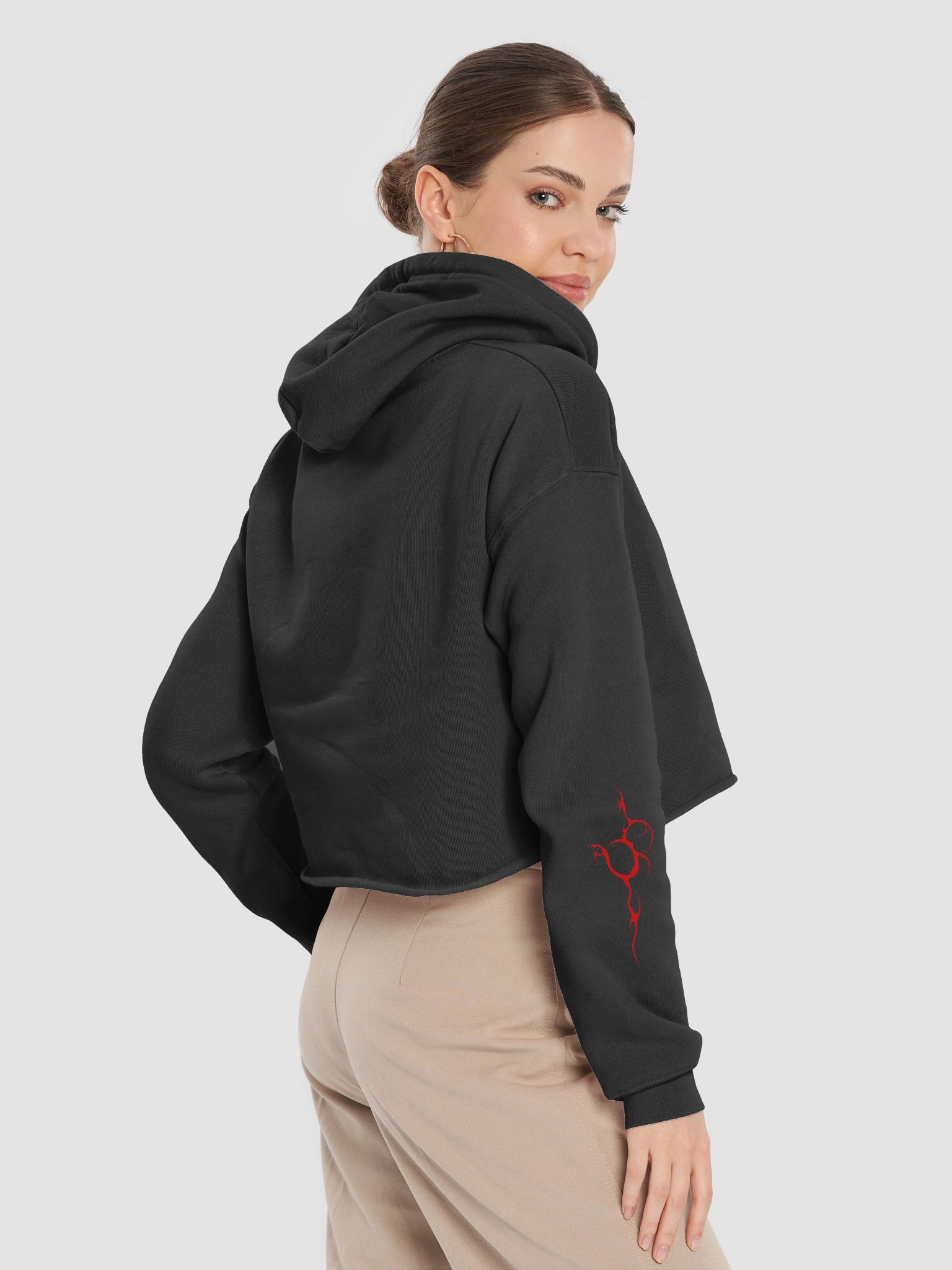 Inferno Heart Cropped Hoodie product image (4)