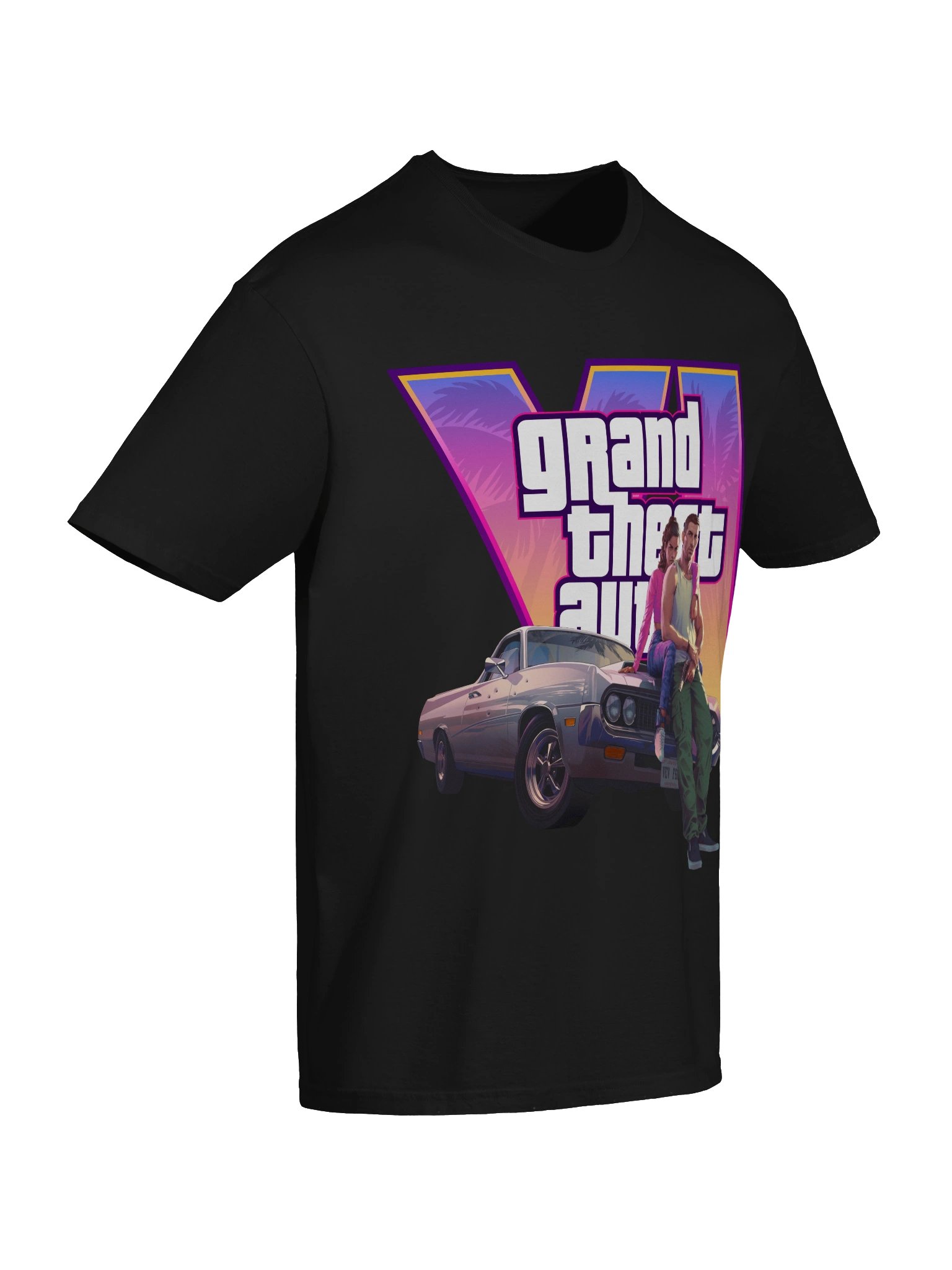 GTA VI T Shirt - GTA 6 Vice City Retro Game Fan Tee product image (72)