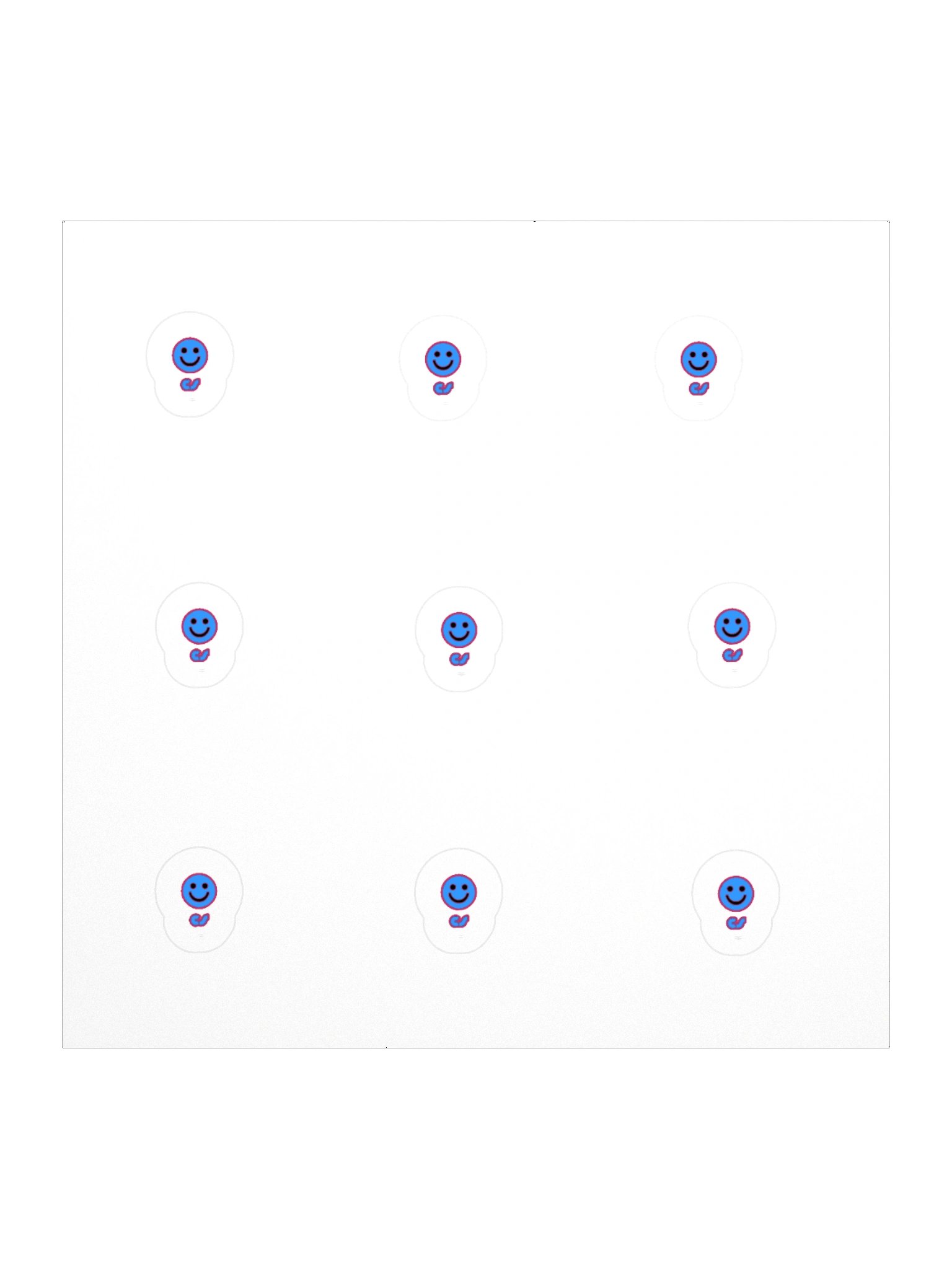 CS Smiley Stickers. 9PK product image (1)