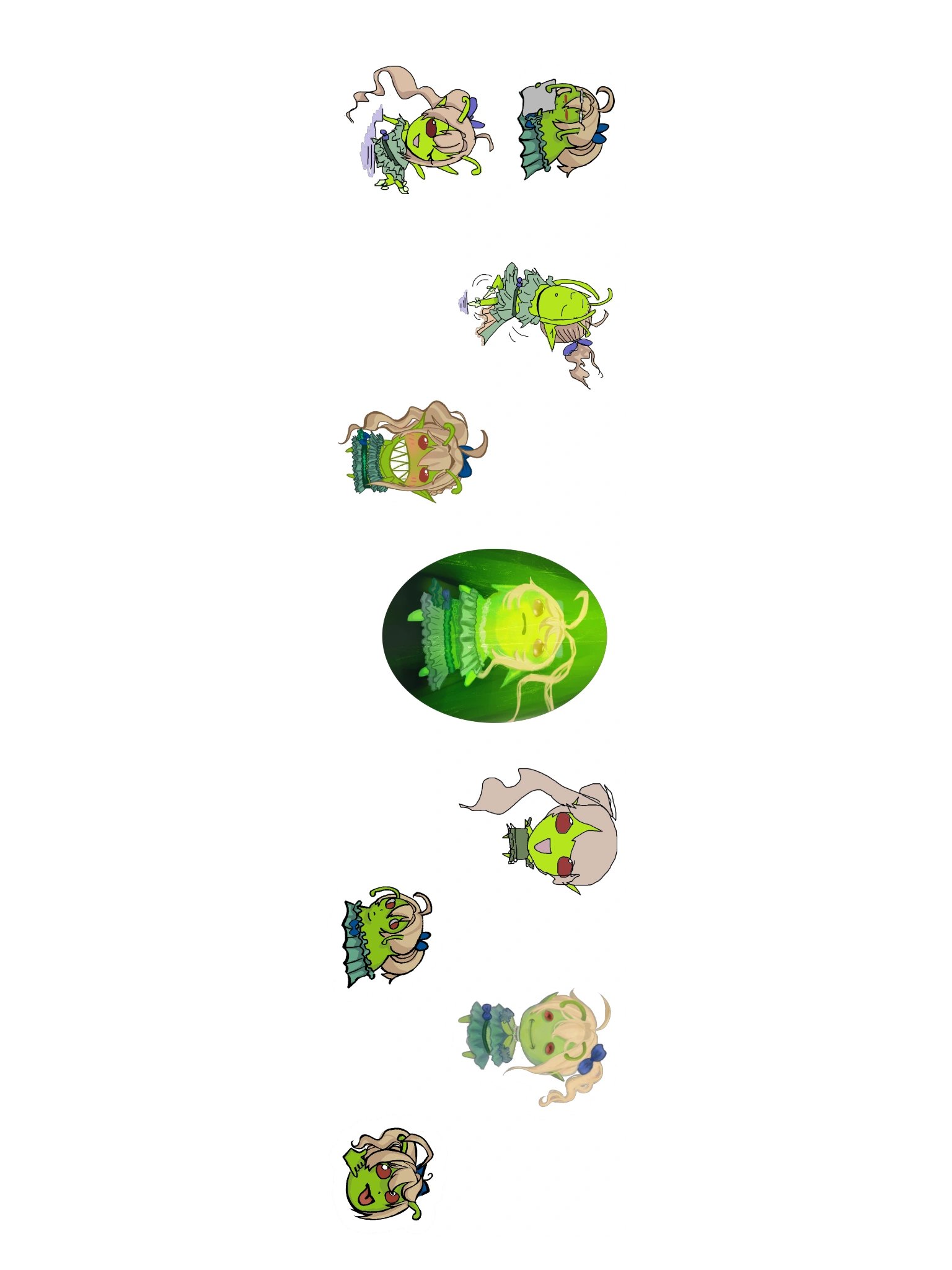Glorp Green Sticker Set product image (3)