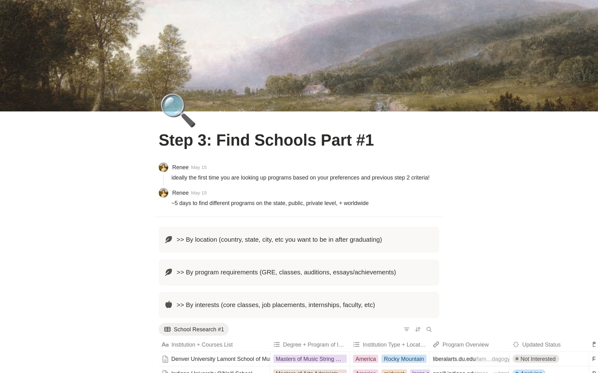 Free Grad School Application Notion Template product image (6)