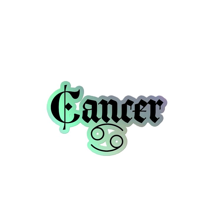 Holographic Cancer Sticker Sheet product image (2)