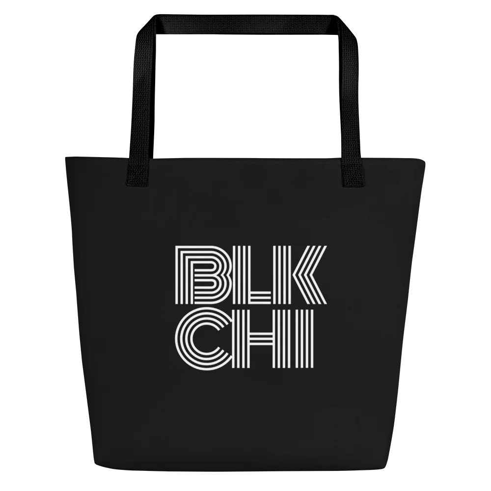 Large Blockline Tote - Black product image (1)