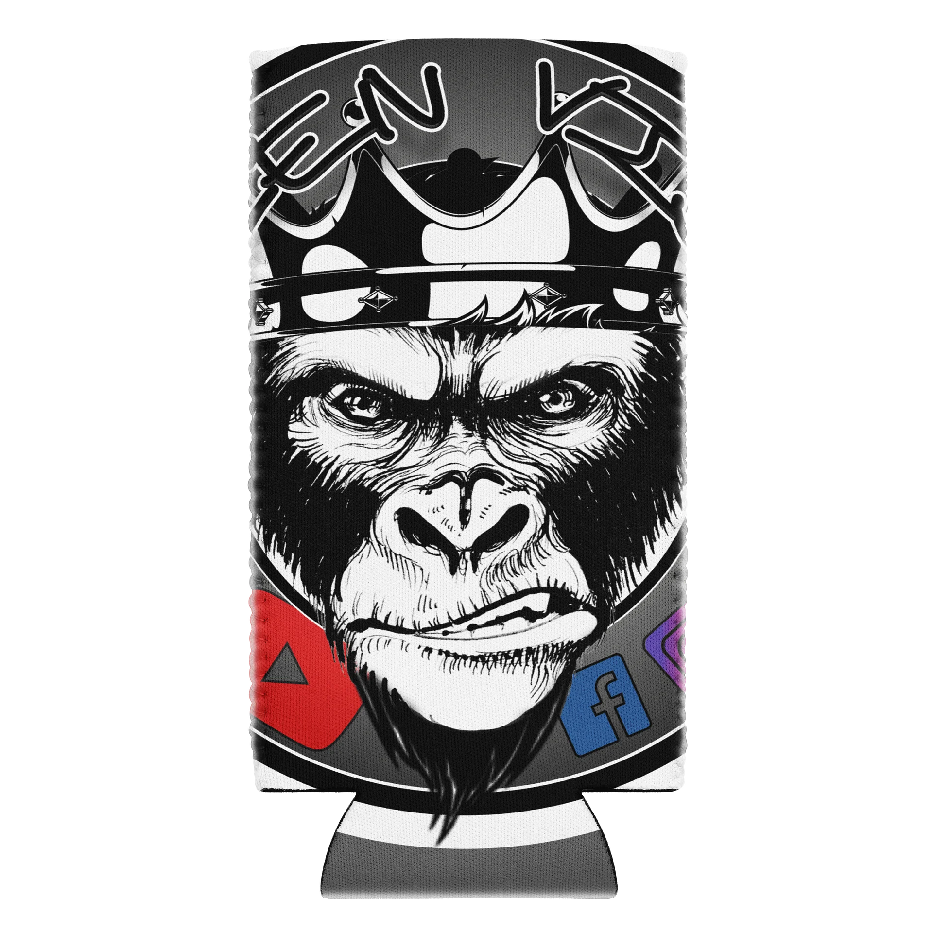Signature 2 Gorilla Koozie - Grey (slim) product image (1)