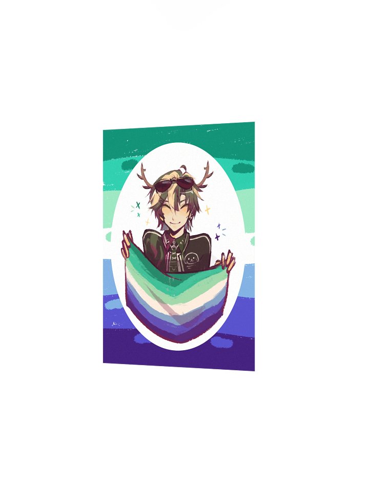 Leafy Monstera MLM Flag Pride Art Print product image (2)