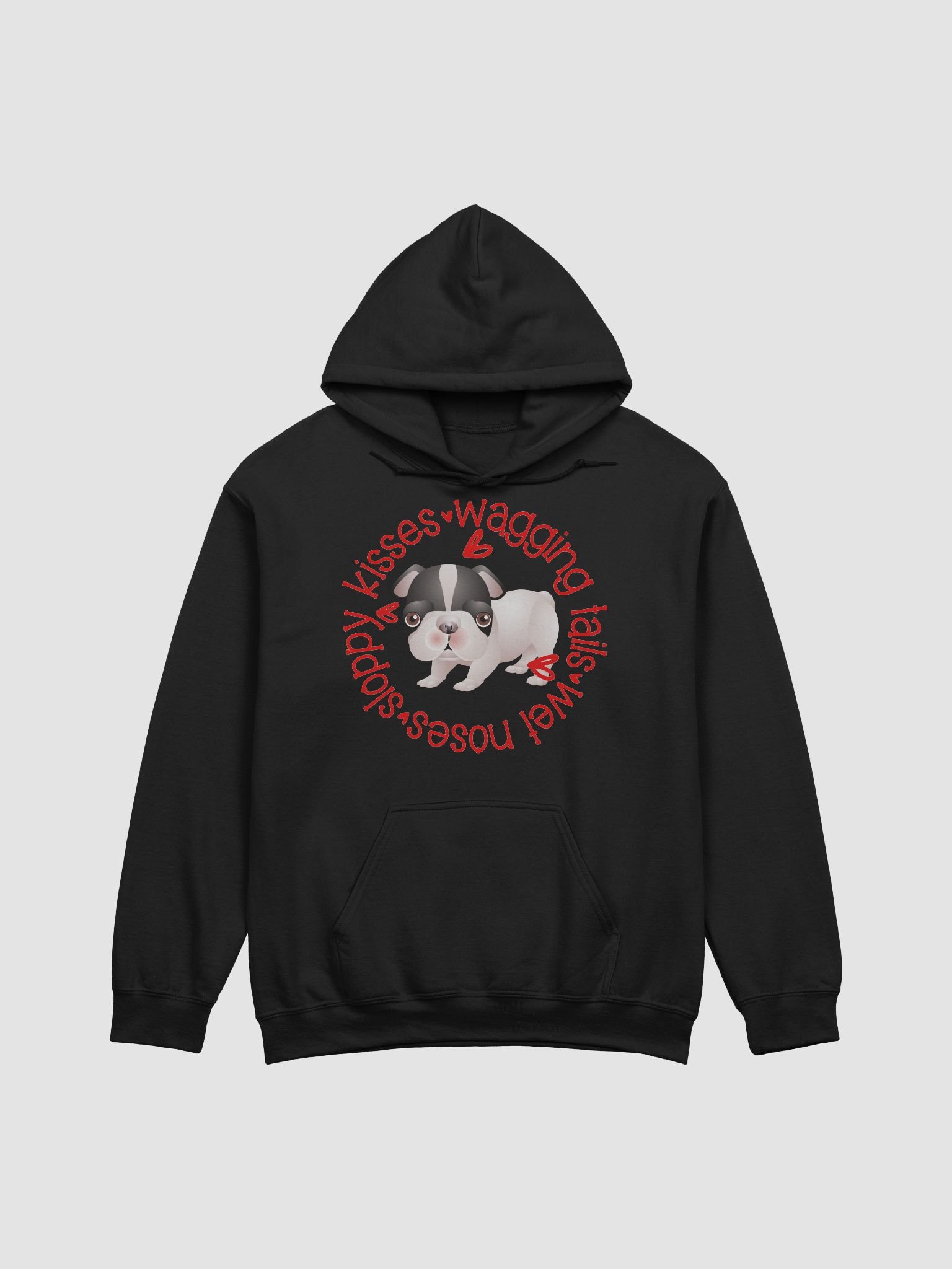 Sloppy Kisses Boston Terrier Hoodie product image (5)