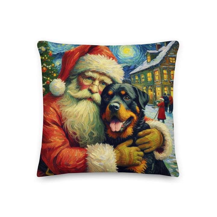 Rottweiler & Santa Pillow product image (3)
