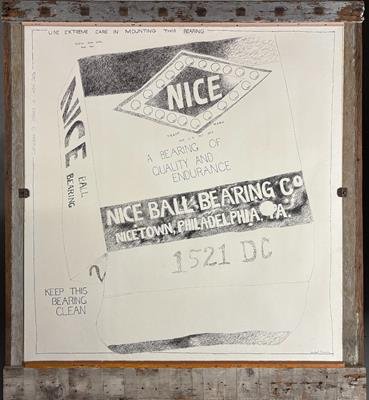 Nice Ball Bearing (1992) Framed Original (63" x 56") product image (1)