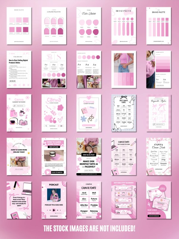 MRR/PLR Pinterest Templates for Digitals product image (2)