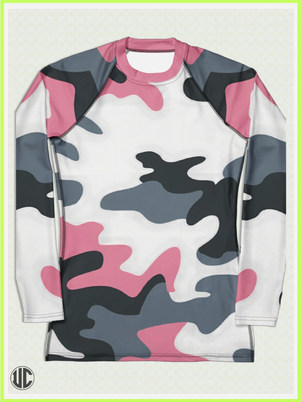 Bubblegum Pink Urban Camo - Women’s Rash Guard product image (3)