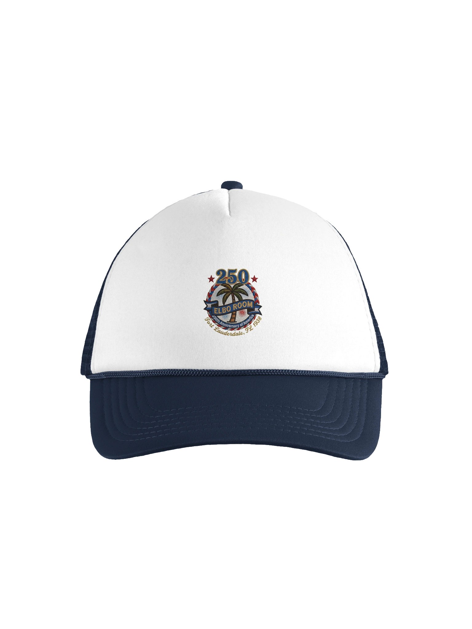 America 250 Retro Trucker Hat | Navy & White Edition product image (1)