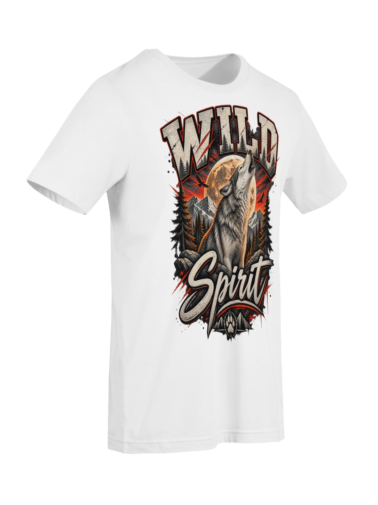 Wild Spirit - Wolf Howling Moon Wilderness Graphic T-Shirt product image (43)