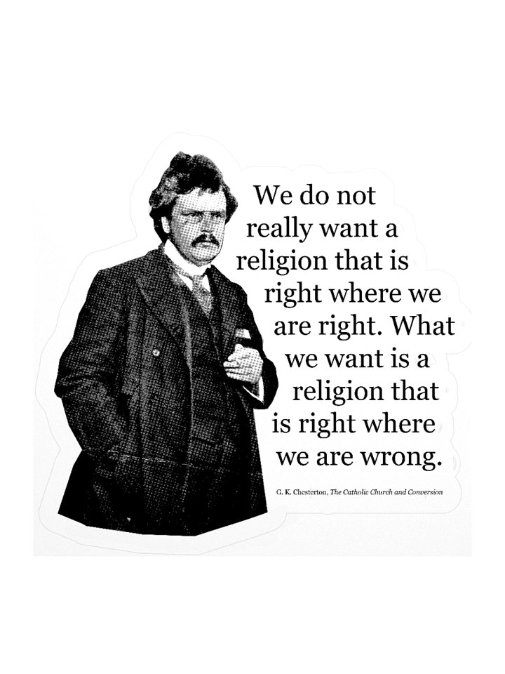 Chesterton on Religion - Sticker product image (3)
