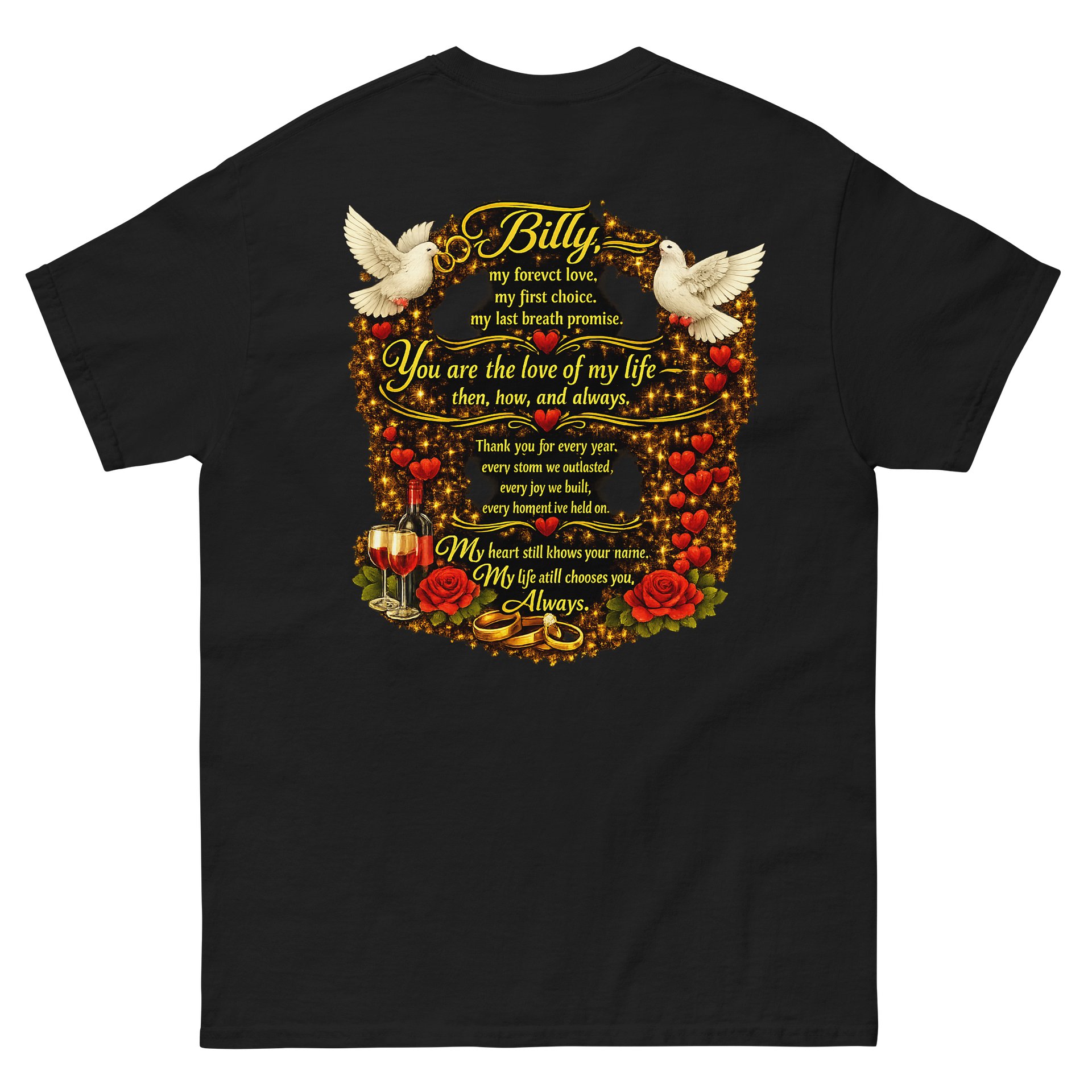 Romantic Lovebirds T-Shirt product image (7)