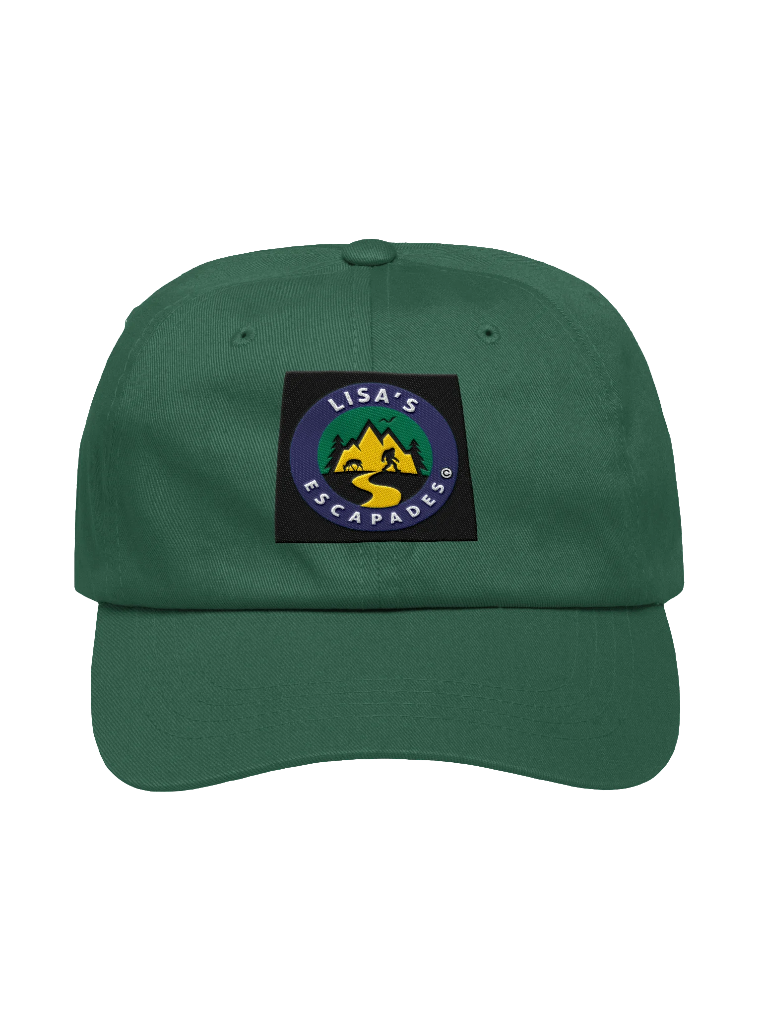 Lisa’s Escapades Dark Blue Bigfoot Logo Dad Hat product image (5)