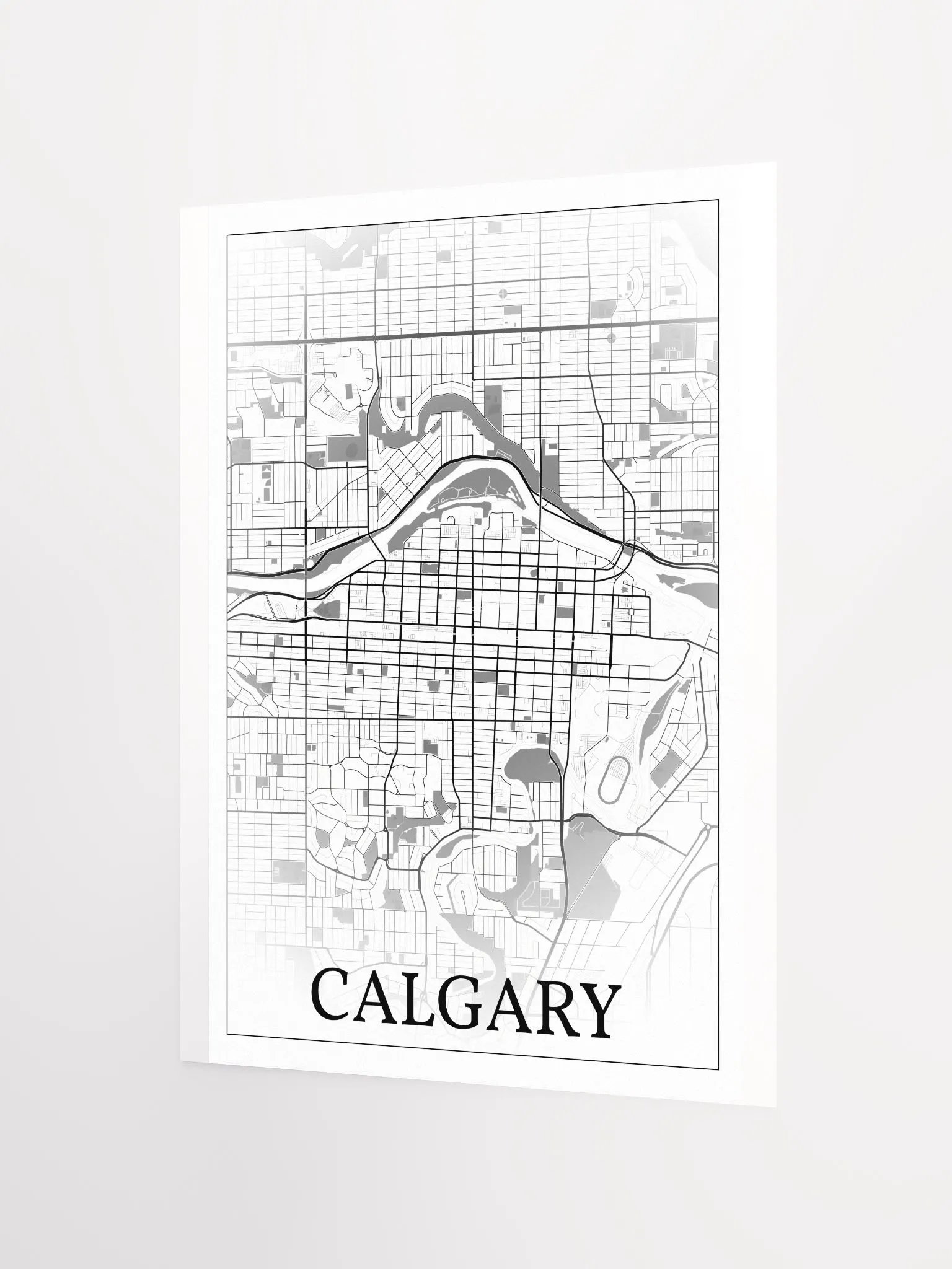 Calgary, Canada, city map print product image (10)