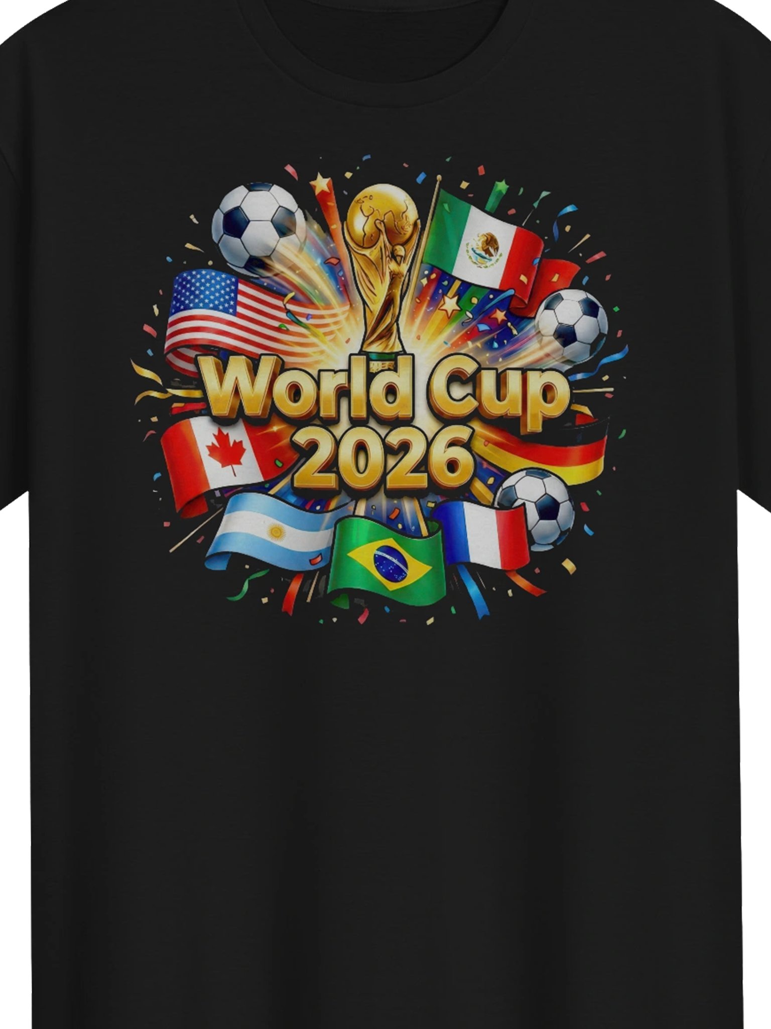 World Cup 2026 Gold Trophy Graphic Tee product image (2)