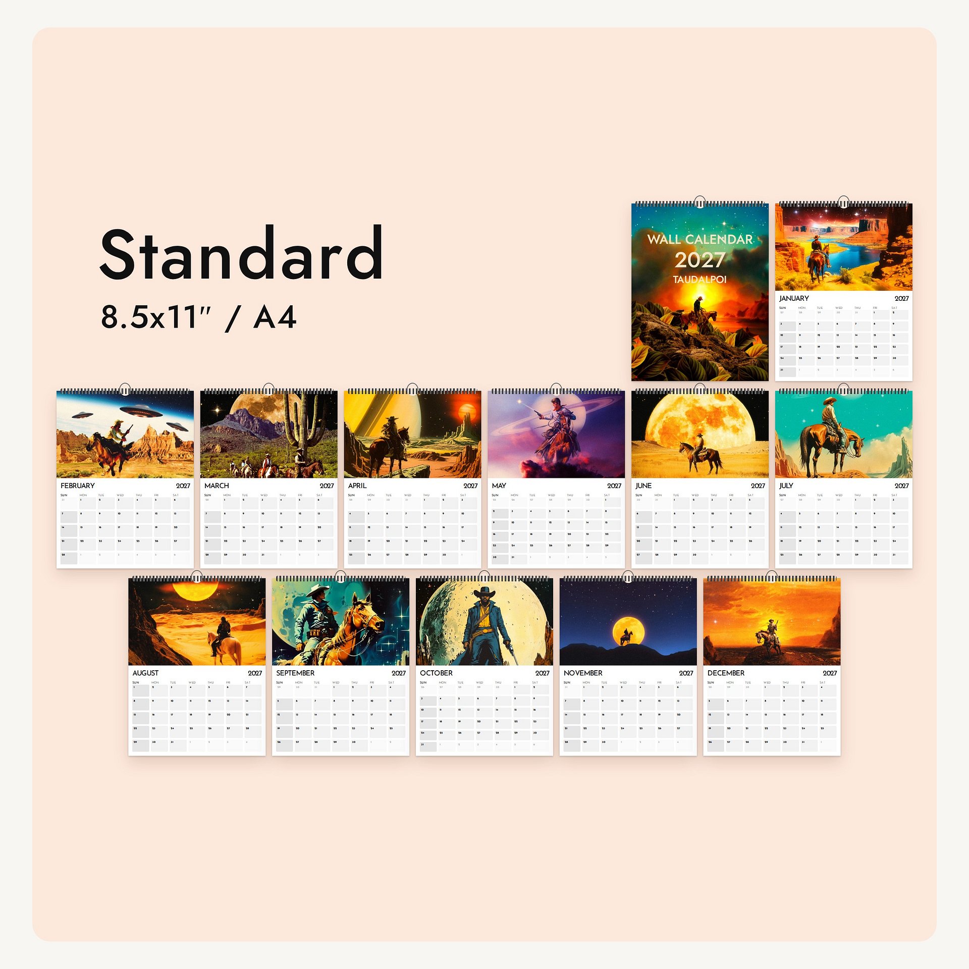 Western 2027 Calendar product image (10)