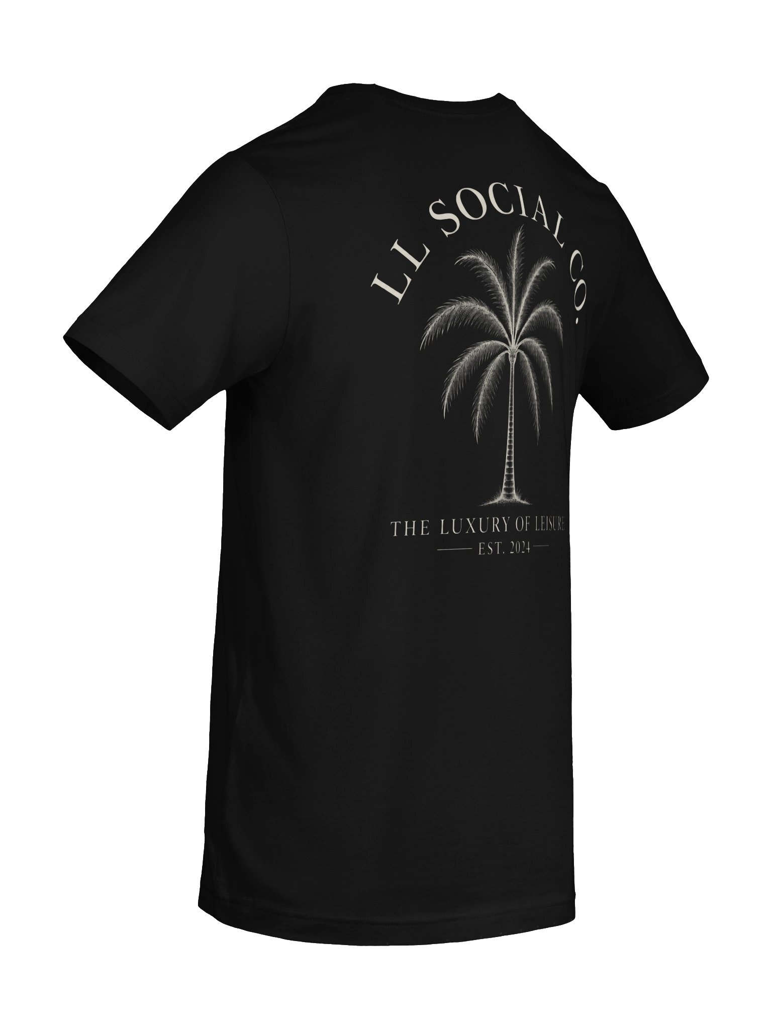LL Social Co. Luxury of Leisure Essential Tee — Palm | Ivory product image (8)
