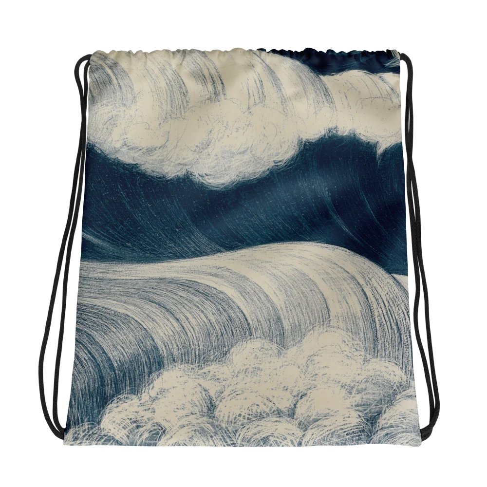The Wave. Drawstring Backpack product image (1)