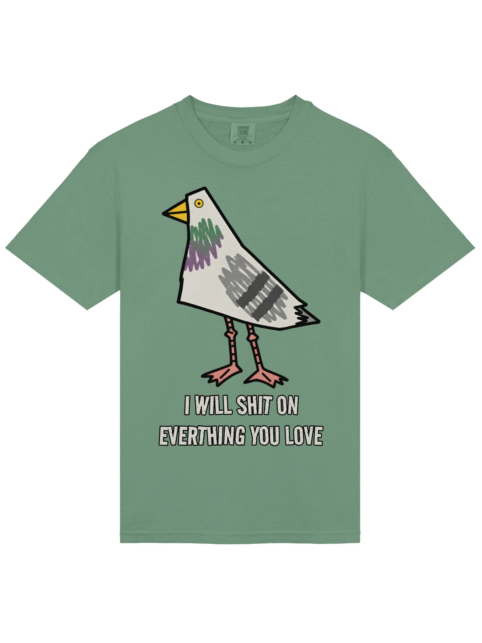 Dove Shit .... Heavyweight Vintage Graphic Tee product image (11)