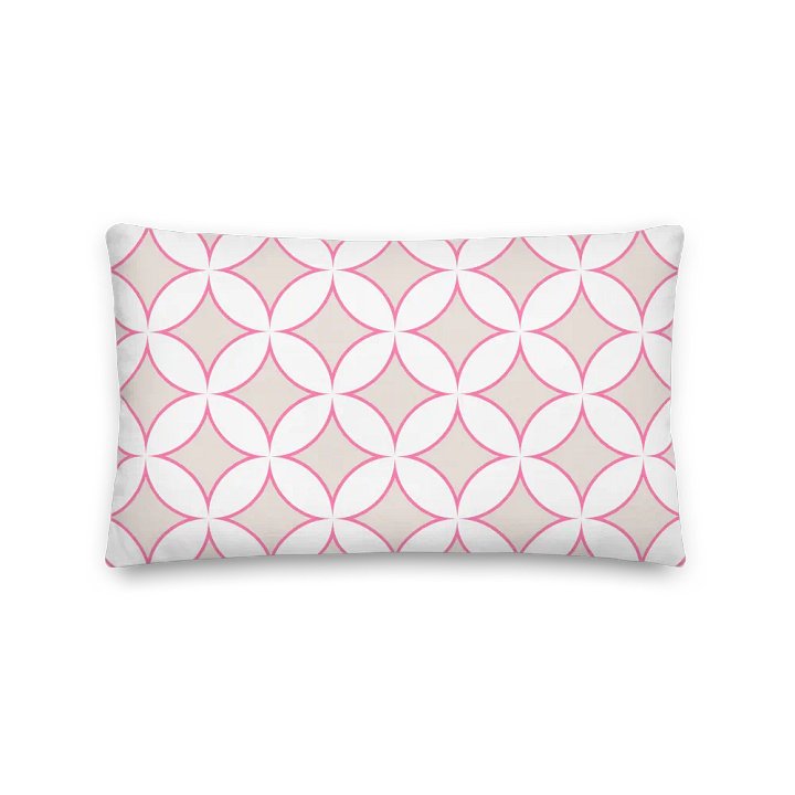 BEACH CLUB BEIGE & PINK COASTAL COTTAGE CHIC - Premium Pillow - Beach Club Sofakissen product image (2)