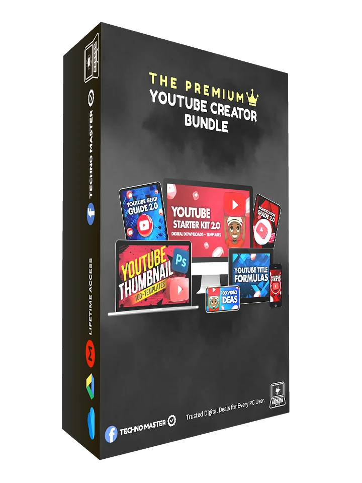 500GB+ YouTube Creator Bundle – The Ultimate Pack for Content Creators and Video Editors product image (1)