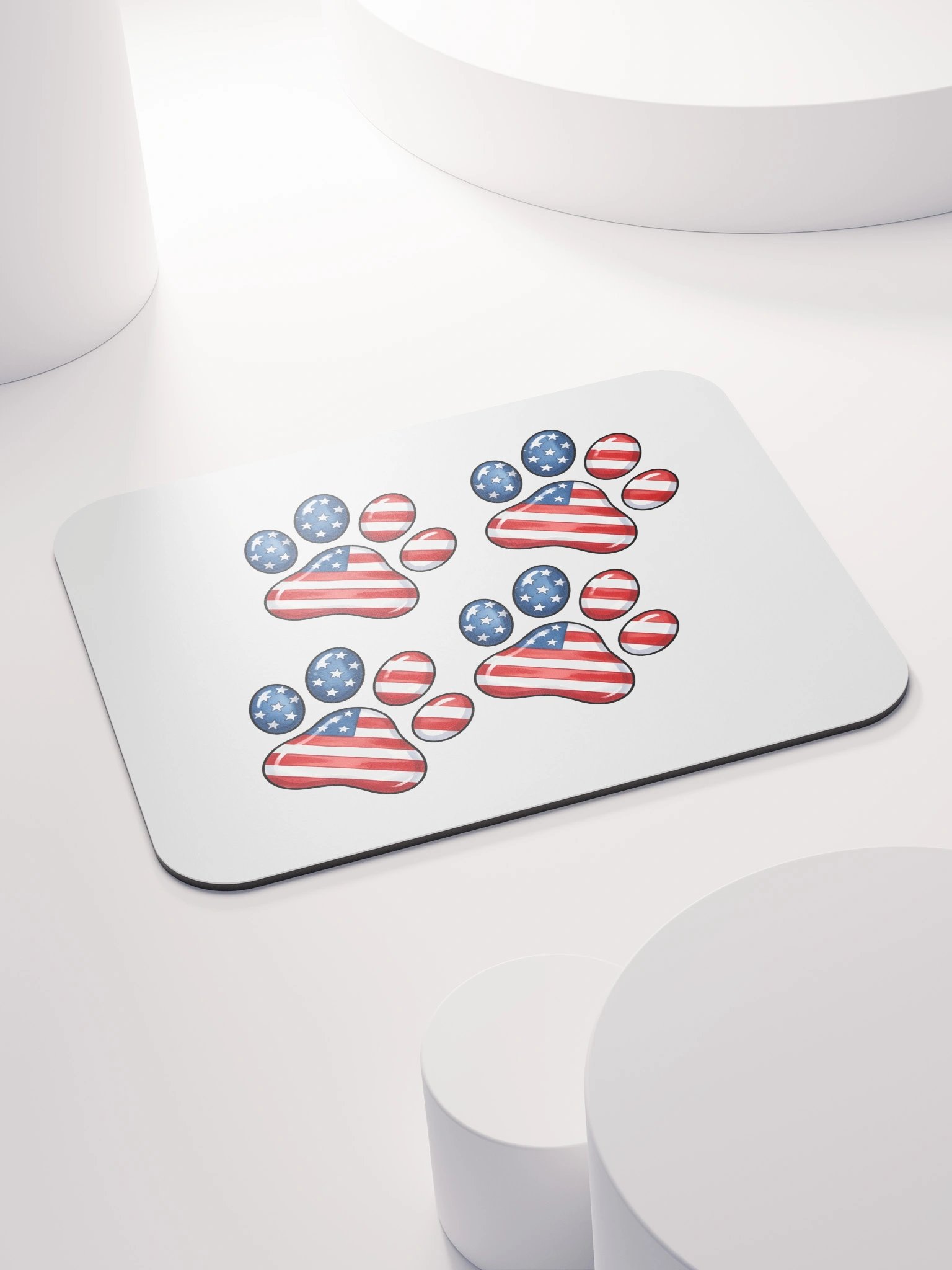 Patriotic Paw Prints Mousepad product image (4)