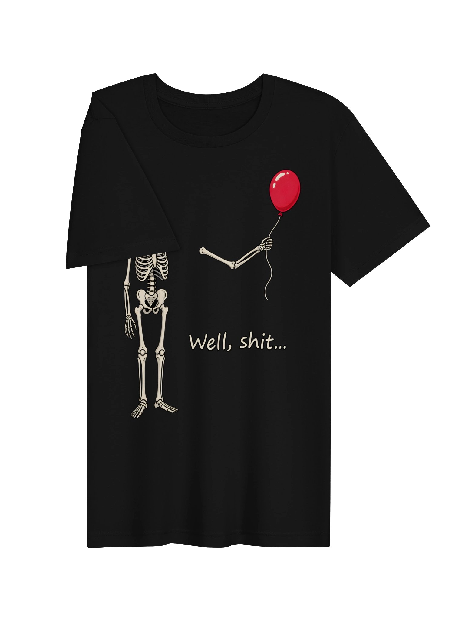 Well, Shit… Skeleton Balloon T-Shirt product image (21)