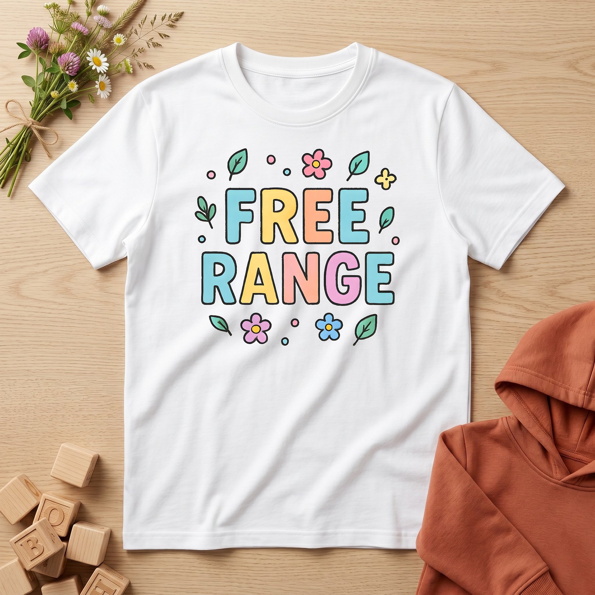 Kids: "Free Range" Organic T-Shirt product image (1)