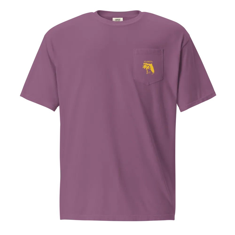 "Lido" Beach Pocket Tee Front & Back product image (1)
